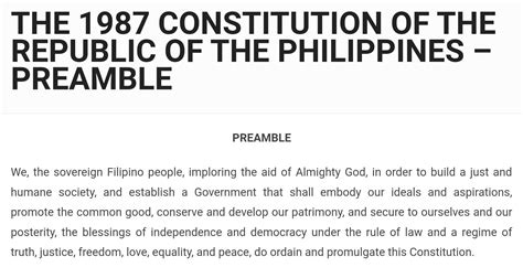 philippine constitution preamble|Iba pa.